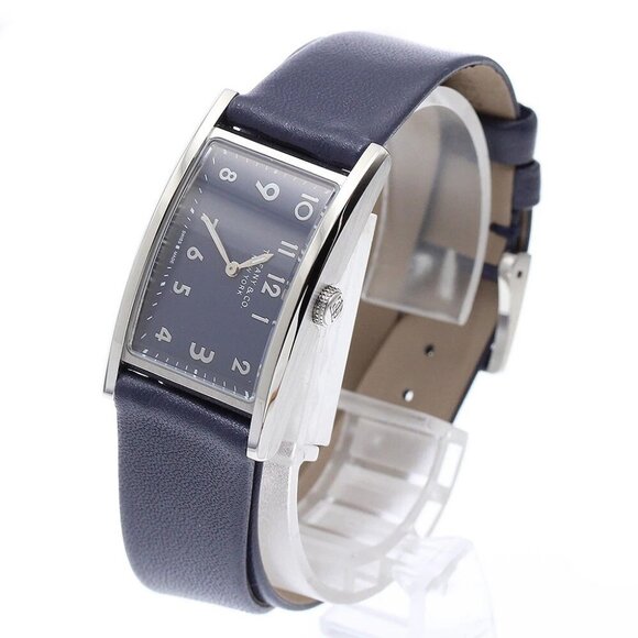 TIFFANY&Co. East West Mini 34677344 Navy Dial Quartz Ladies Watch - Picture 1 of 12
